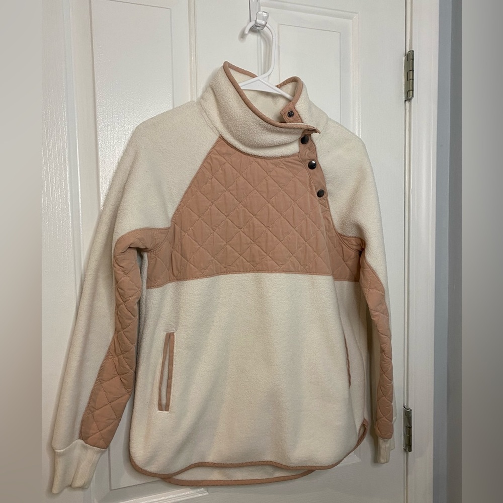 Abercrombie & Fitch Asymmetrical Snap-Up Fleece